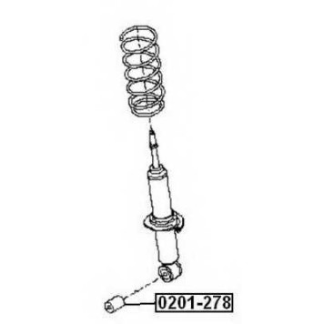Сайлентблок, рычаг независимой подвески колеса <b>ASVA 0201278</b>