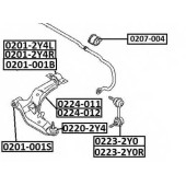 Сайлентблок, рычаг независимой подвески колеса <b>ASVA 02012Y4L</b>