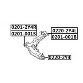 Сайлентблок, рычаг независимой подвески колеса <b>ASVA 02012Y4R</b>