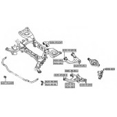 Сайлентблок, рычаг независимой подвески колеса <b>ASVA 0201R51RUB</b>