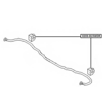 Ремкомплект, опора стойки амортизатора <b>ASVA 0203B15WDR</b>