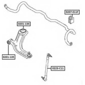 Втулка, стабилизатор <b>ASVA 0207E11F</b>
