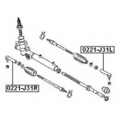 Наконечник рулевой левый <b>ASVA 0221J31L</b>