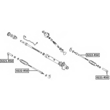 Наконечник поперечной рулевой тяги <b>ASVA 0221R50</b>