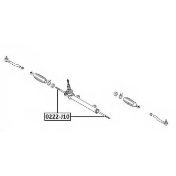 Тяга рулевая 0222-J10 <b>ASVA 0222J10</b>