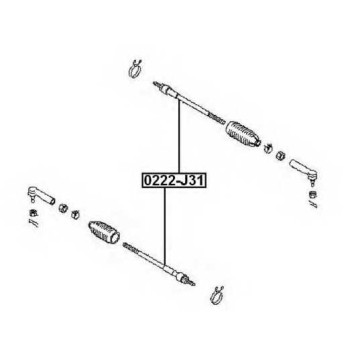 Тяга рулевая <b>ASVA 0222J31</b>