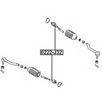 Тяга рулевая <b>ASVA 0222J32</b>