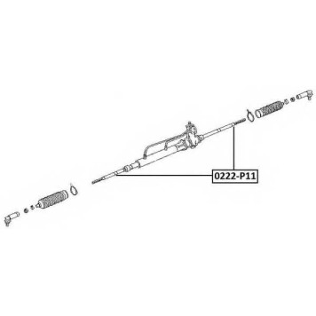 Тяга рулевая / шарнир осевой <b>ASVA 0222P11</b>