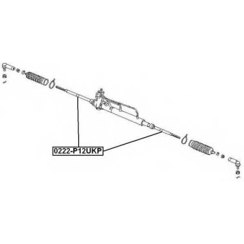 Тяга рулевая <b>ASVA 0222P12UKP</b>