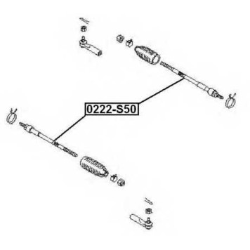 Тяга рулевая | перед прав/лев | <b>ASVA 0222-S50</b>