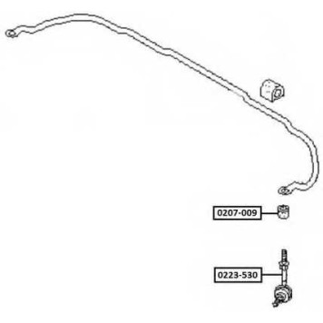 Стойка стабилизатора <b>ASVA 0223530</b>