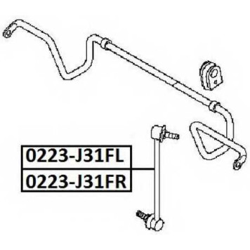 Тяга стабилизатора <b>ASVA 0223J31FR</b>