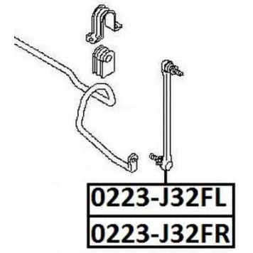 Стойка стабилизатора <b>ASVA 0223J32FR</b>