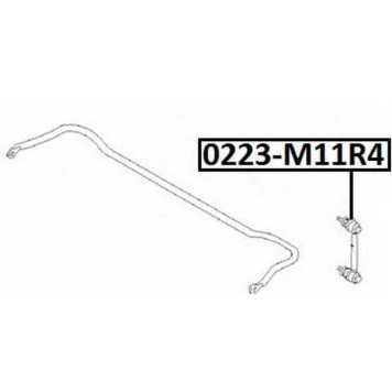 Снят с производства, тяга стабилизатора 4WD | зад прав/лев | <b>ASVA 0223-M11R4</b>