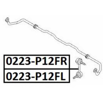 Стойка стабилизатора <b>ASVA 0223P12FL</b>