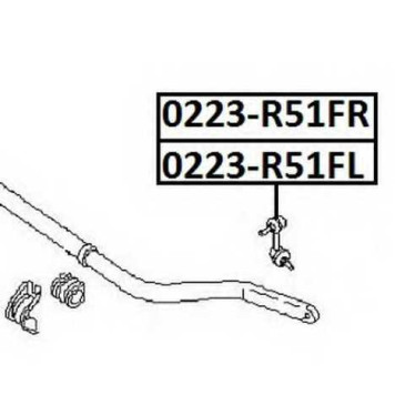 Стойка стабилизатора <b>ASVA 0223R51FL</b>