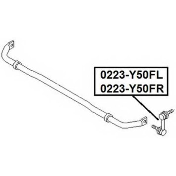 Тяга стабилизатора передняя правая <b>ASVA 0223Y50FR</b>