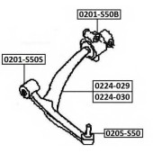 Рычаг подвески | перед прав | <b>ASVA 0224-029</b>