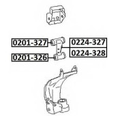 Рычаг независимой подвески колеса, подвеска колеса <b>ASVA 0224328</b>