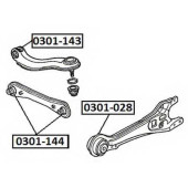 Сайлентблок, рычаг независимой подвески колеса <b>ASVA 0301028</b>