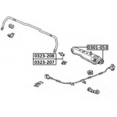 Сайлентблок, рычаг независимой подвески колеса <b>ASVA 0301053</b>