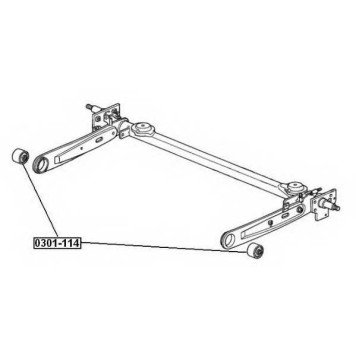 Сайлентблок задней балки <b>ASVA 0301114</b>