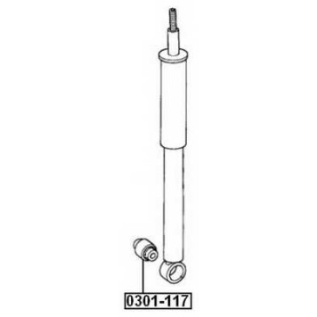 Сайлентблок заднего амортизатора (10216022070413000827010, китай) <b>ASVA 0301117</b>