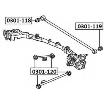 Сайленблок тяги панара к кузову <b>ASVA 0301119</b>
