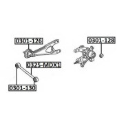 Снят с производства, сайлентблок рычага подвески | зад прав/лев | <b>ASVA 0301-130</b>