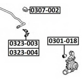 Втулка заднего стабилизатора D18 <b>ASVA 0307002</b>