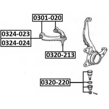 Опора шаровая <b>ASVA 0320213</b>