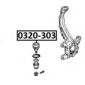 Опора шаровая нижняя <b>ASVA 0320303</b>