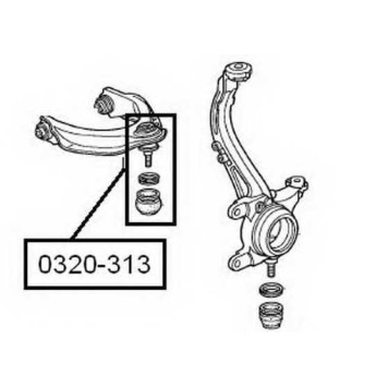 Опора шаровая <b>ASVA 0320313</b>