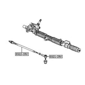 Наконечник рулевой <b>ASVA 0321CRV</b>