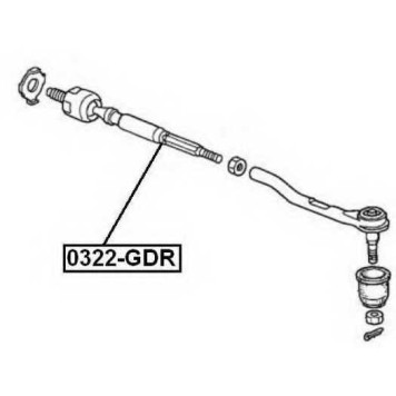 Тяга рулевая <b>ASVA 0322GDR</b>