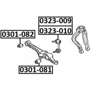 Стойка стабилизатора <b>ASVA 0323009</b>