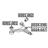 Снят с производства рычаг подвески нижний | перед лев | <b>ASVA 0324-038</b>