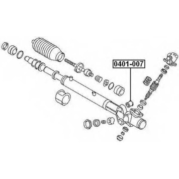 Сайлентблок рулевой рейки (10216022/060213/0002431/6, китай) <b>ASVA 0401007</b>