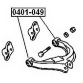Сайлентблок заднего верхнего рычага (10216022070413000827010, китай) <b>ASVA 0401049</b>