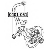 Сайлентблок, рычаг независимой подвески колеса <b>ASVA 0401051</b>