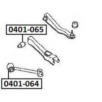 Сайлентблок, рычаг независимой подвески колеса <b>ASVA 0401064</b>