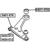 Сайлентблок, рычаг независимой подвески колеса <b>ASVA 0401076</b>