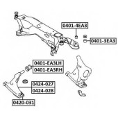 Сайлентблок, рычаг независимой подвески колеса <b>ASVA 04014EA3</b>