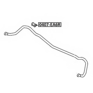 Втулка, стабилизатор <b>ASVA 0407EA6R</b>