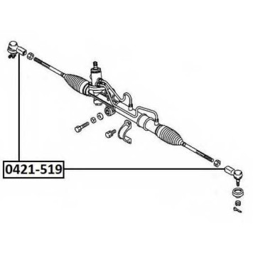Наконечник поперечной рулевой тяги <b>ASVA 0421519</b>