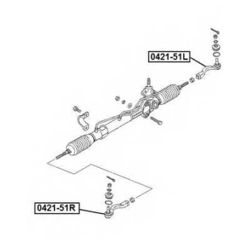 Наконечник рулевой правый <b>ASVA 042151R</b>