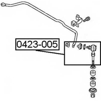 Тяга стабилизатора | перед прав/лев | <b>ASVA 0423-005</b>