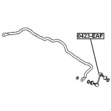 Тяга стабилизатора передняя <b>ASVA 0423EAF</b>