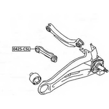 Рычаг независимой подвески колеса, подвеска колеса <b>ASVA 0425CSL</b>