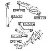 Сайлентблок, рычаг независимой подвески колеса <b>ASVA 0501066</b>